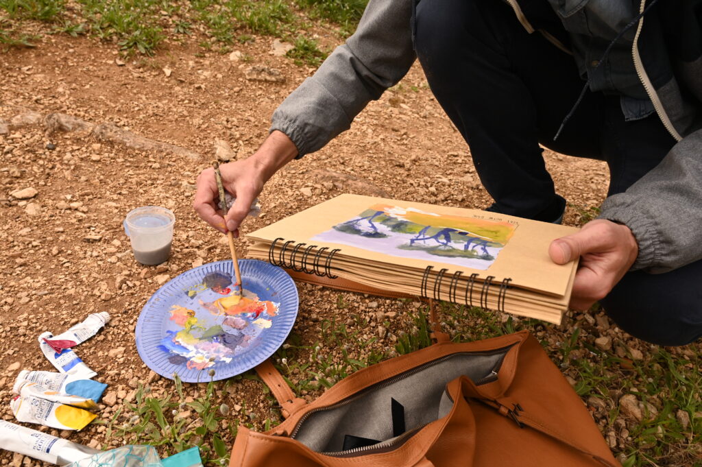 Cours en ligne Peindre un paysage du sud-ouest à la gouache à partir d’une photo