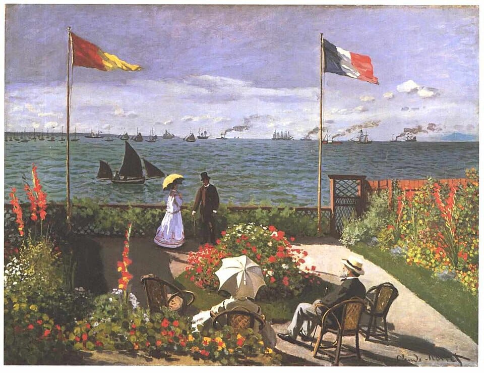 La Terrasse à Sainte-Adresse, tableau de Claude Monet, 1867
