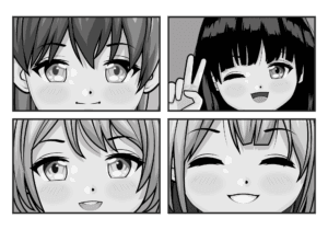 Dessin visage manga - Plateforme Sia