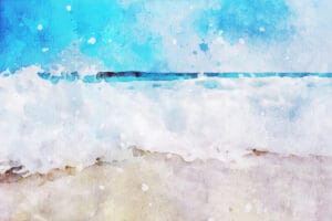 Peindre la mer et les vagues - Plateforme Sia