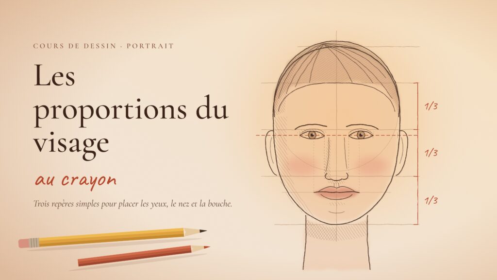 Les proportions du visage au crayon : dessiner un visage juste