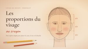 Les proportions du visage au crayon : dessiner un visage juste