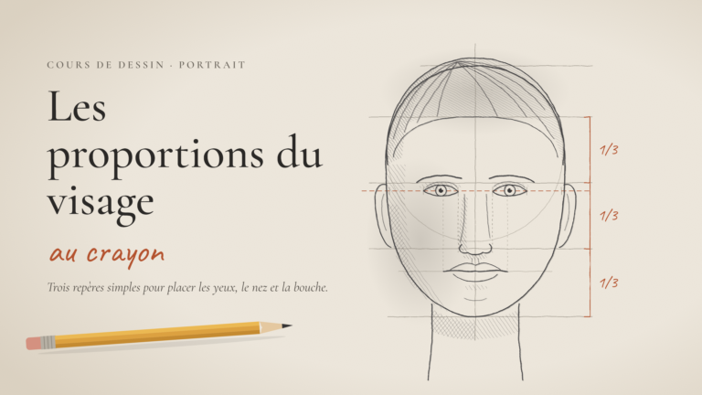Les proportions du visage au crayon : dessiner un visage juste