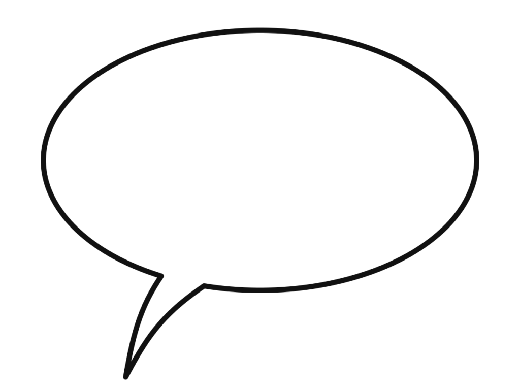 Bulle de BD vierge en PNG, fond transparent : bulle-bd-parole