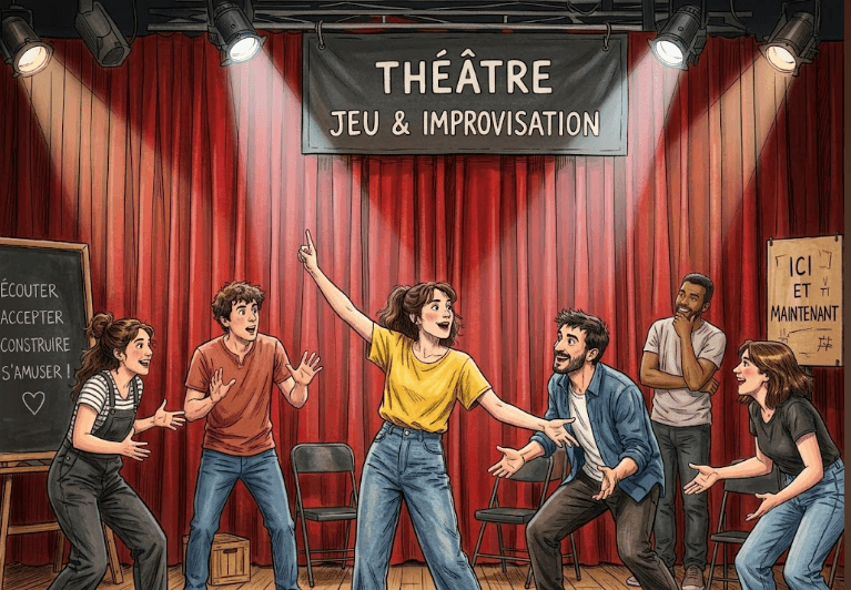 Jeu et improvisation : impro théâtrale et spontanéité